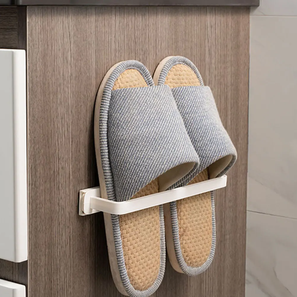 

Towel Rack Stick on Wall Sliding Mechanism Multifunctional Bathroom Kitchen Storage Holder White Tea Towels Black