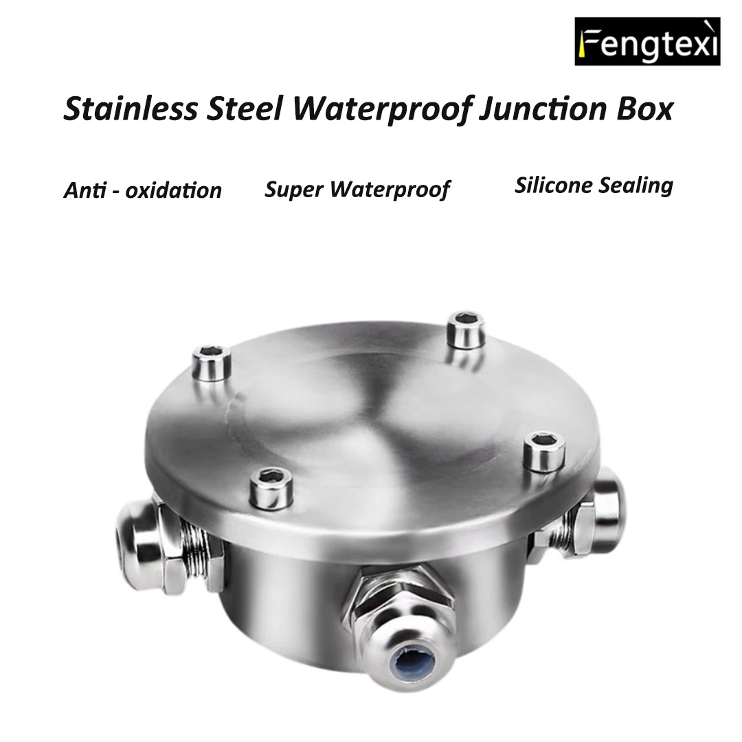 304 Stainless Steel IP68 Waterproof Junction Box for Swimming Pool Underwater Lights