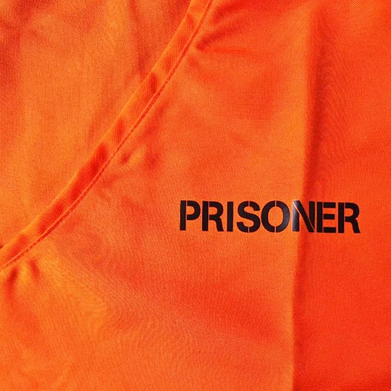 Costume de Cosplay PrishbHalloween pour Homme et Femme, Ensemble de 2 Pièces, Prison Orange