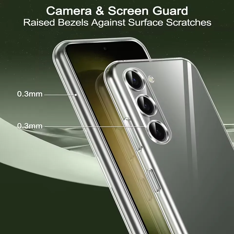 Custodia morbida in silicone trasparente per Samsung A56 A55 A53 A13 A52 A35 A34 A33 A54 A16 A15 A36 A51 A52S S24 S22 S21 S23 S25 Ultra