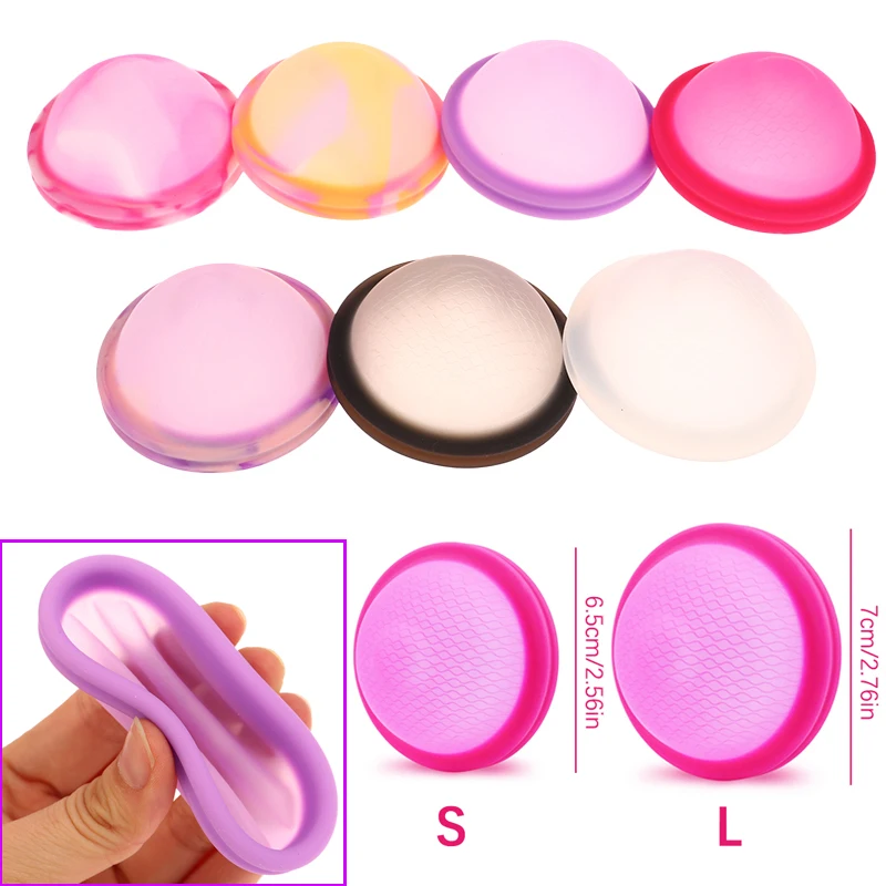 S/L Silicone Menstrual Disc Menstrual Care Products Period Menstrual Collector for Women Health Care Disc Flat-fit Design