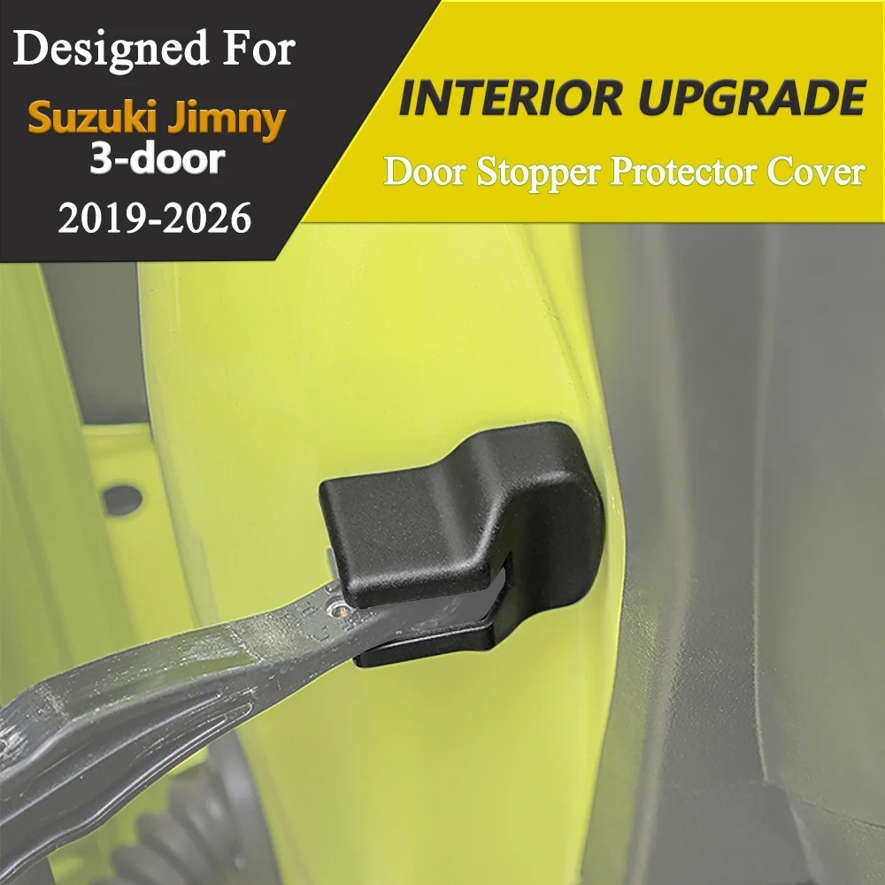 Door Stopper Protective Cap for Suzuki Jimny 3-Door 2019-2026 JB64 JB74 Inner Car Door Check Strap Protector Cover Accessories