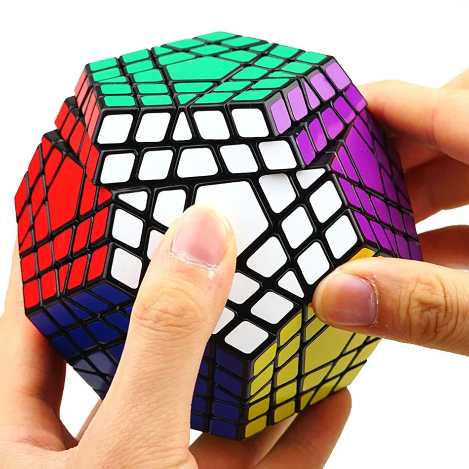 Shengshou-Professional Megaminx Cubo Mágico, Dodecaedro Cubo, Twist Puzzle, Aprendizagem Educacional Brinquedos, 5x5, 5x5x5