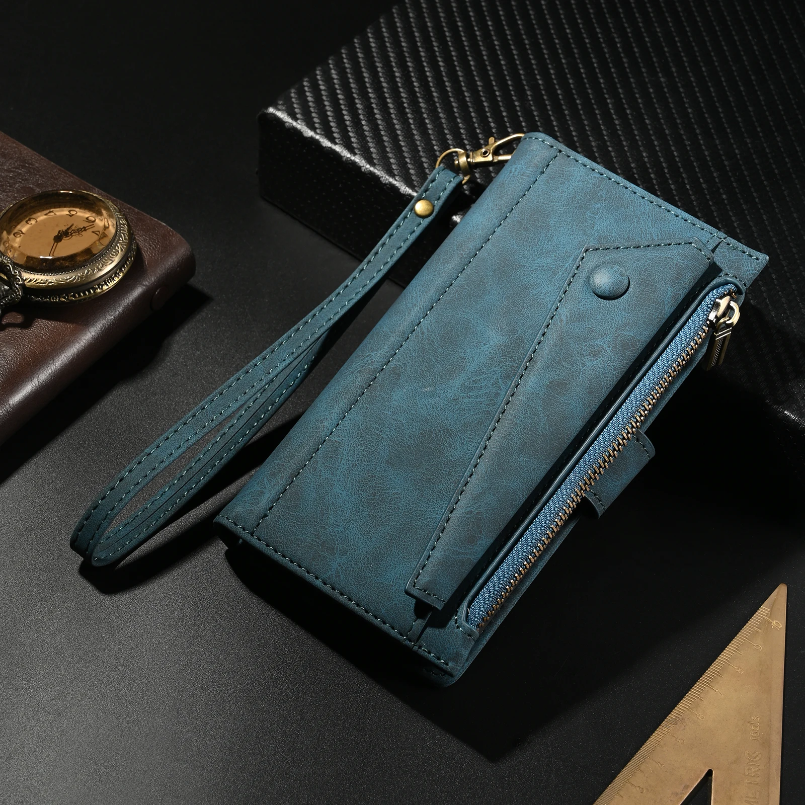 

Zipper Leather Wallet Book Holder Full Cover For Google Pixel 10 9 8 7 6 Pixel10 Pixel9 Pro XL 9A 8A 7A 6A Flip Bags Funda Case