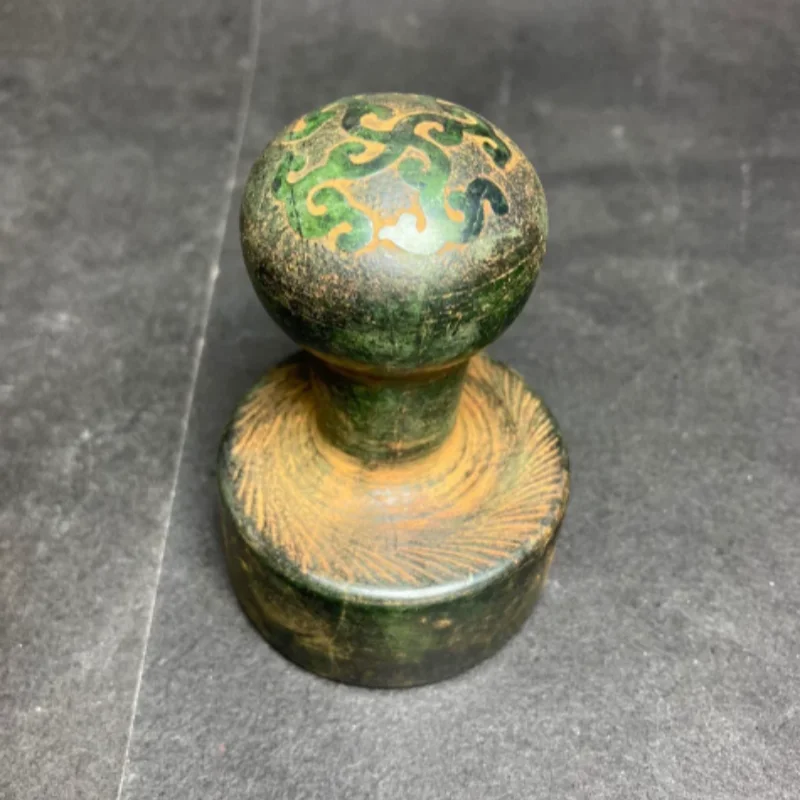 Antique Xiuyan Jade Carved Qianlong Imperial Seal - Chinese Folk Art Ornament, Home Study Display & Unique Gift Collectible