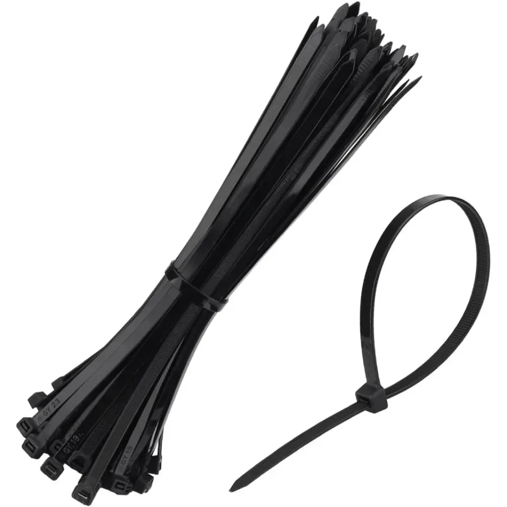 

100pcs/bag Assorted Self-locking Nylon Cable Ties Wire Wrap Zip Ties Fastening Strap Cable-Tie-Set Self-Locking Plastic Tie