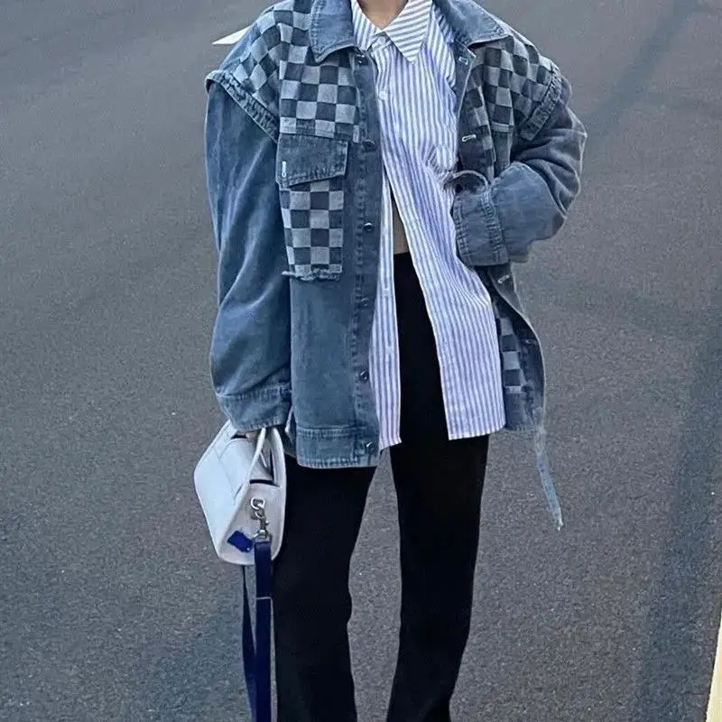 Camurça feminina bombardeiro jaquetas outono inverno casaco mulher impermeável à prova de vento ao ar livre bolso frontal botão puro simples básico senhoras