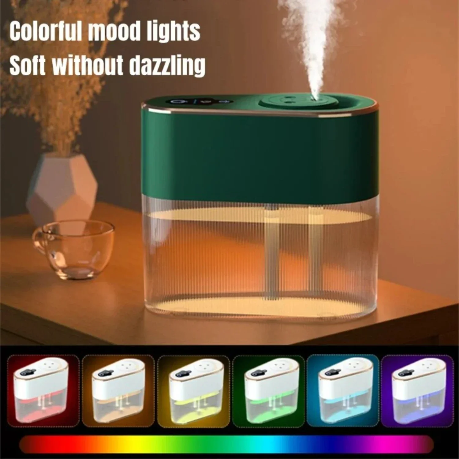 Effective Humidification Household Humidifier with Three Spray Modes for Maximum Fog Volume - Ideal for Desktop, Bedroom, Air Co