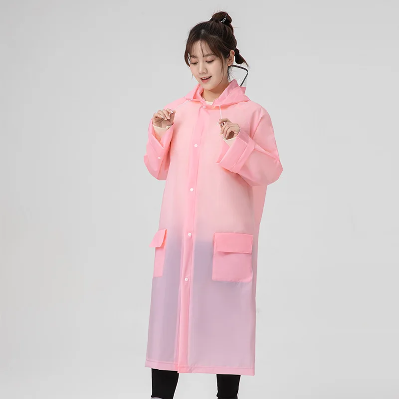 

EVA thickened adult portable raincoat long waterproof hiking outdoor