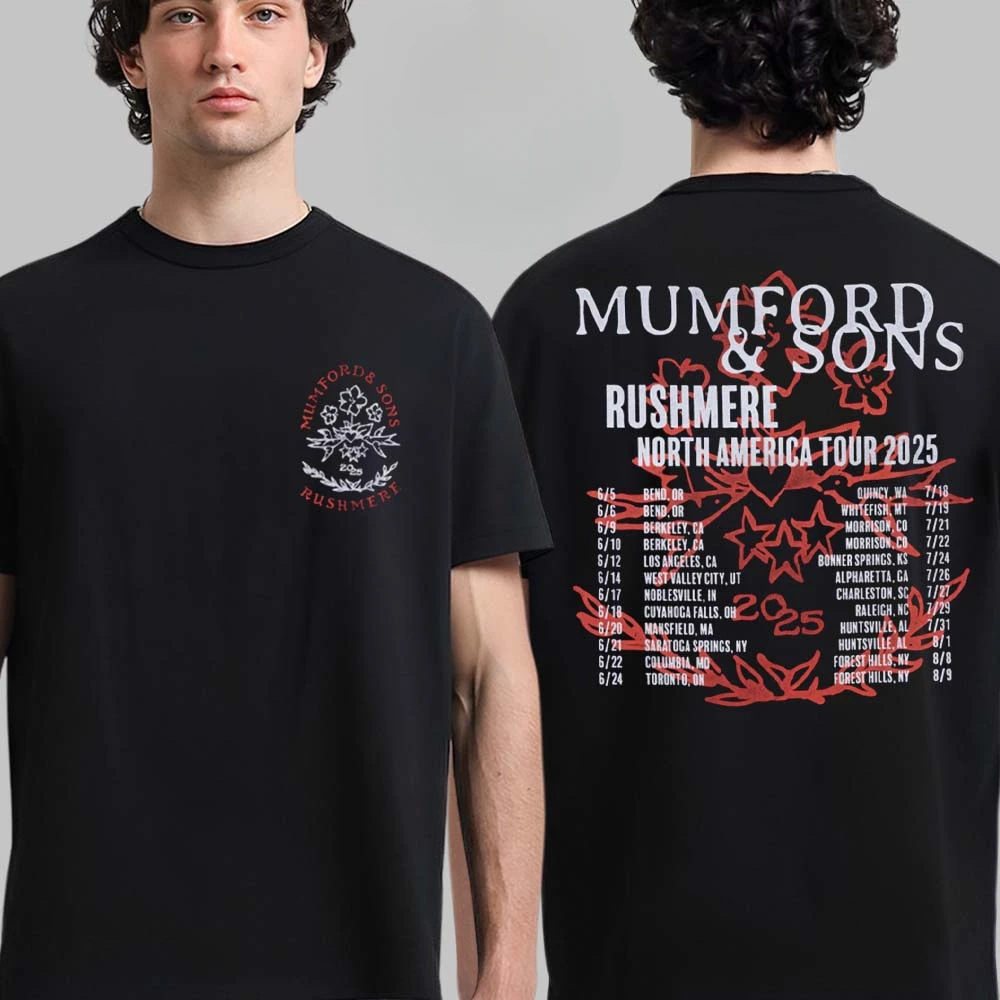 Best Mumford and Sons Cotton Band Shirt Unisex Summer Short Sleeve Fashion Brand Tee Luxury Casual Vintage T-shirt