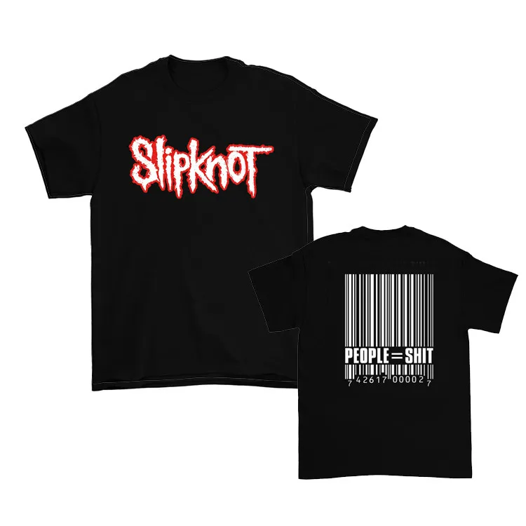 Camiseta con código de barras Slipknot Band, camiseta gráfica 100% algodón, ropa de calle de verano para hombres y mujeres