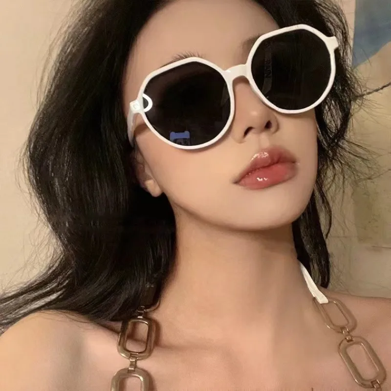 Nuevas gafas de sol vintage para mujer, montura redonda, gafas de moda, gafas de sol grandes, gafas de sol UV400, gafas de sol para mujer