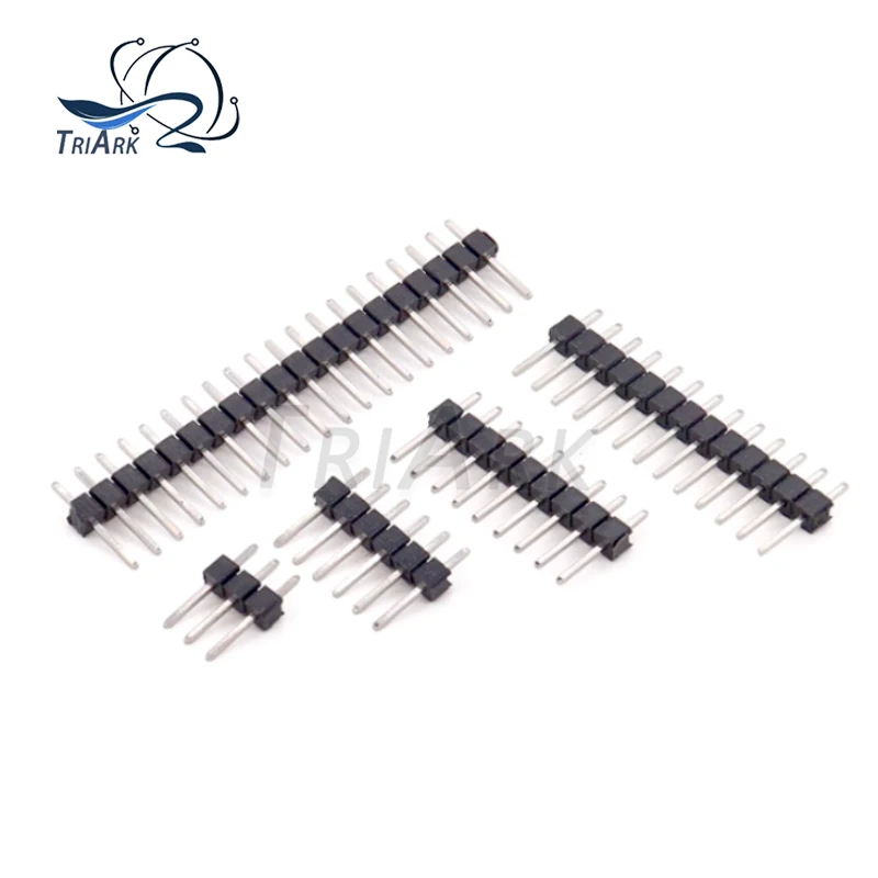 20PCS 2.54mm single row needle 1X 2P 3P 4P 5P 6P 7P 8P 9P 10P 12P 14P 15P 16P 20P 30P 40pin Straight Needle connector