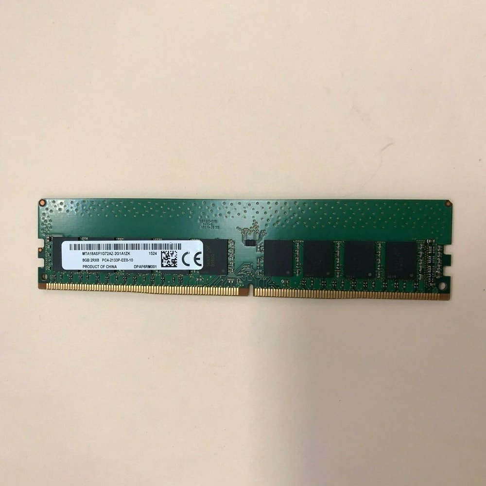 

MTA18ASF1G72AZ-2G1A1 Оперативная память для MT 8 ГБ DDR4 2133 МГц ECC Серверная память работает отлично, быстрая доставка, высокое качество