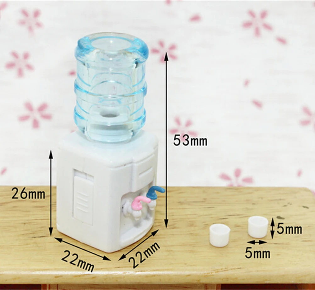 1:6 Scale Drinking fountains Dollhouse Miniature Toy Doll Food Kitchen living room Accessories