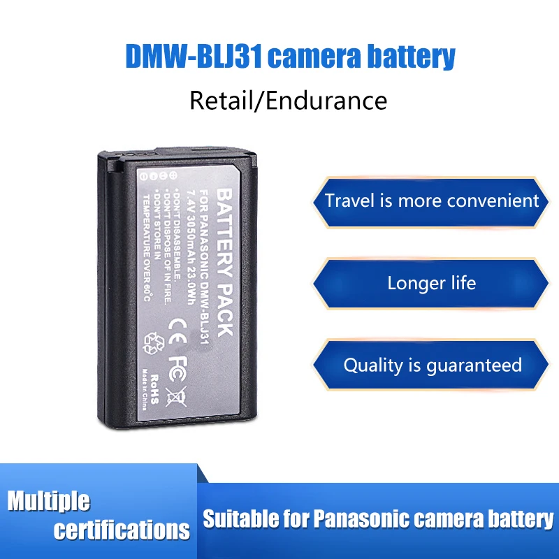 

DMW-BLJ31GK Battery for Panasonic Panasonic Full Amplitude DC-S1 S1R S1H SLR Camera