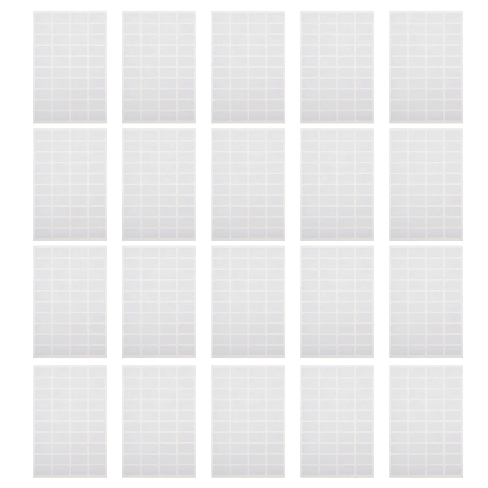 

50 Sheets Blank Sticker Classification Stickers Self-adhesive Label Applique DIY Labels Office Storage Small