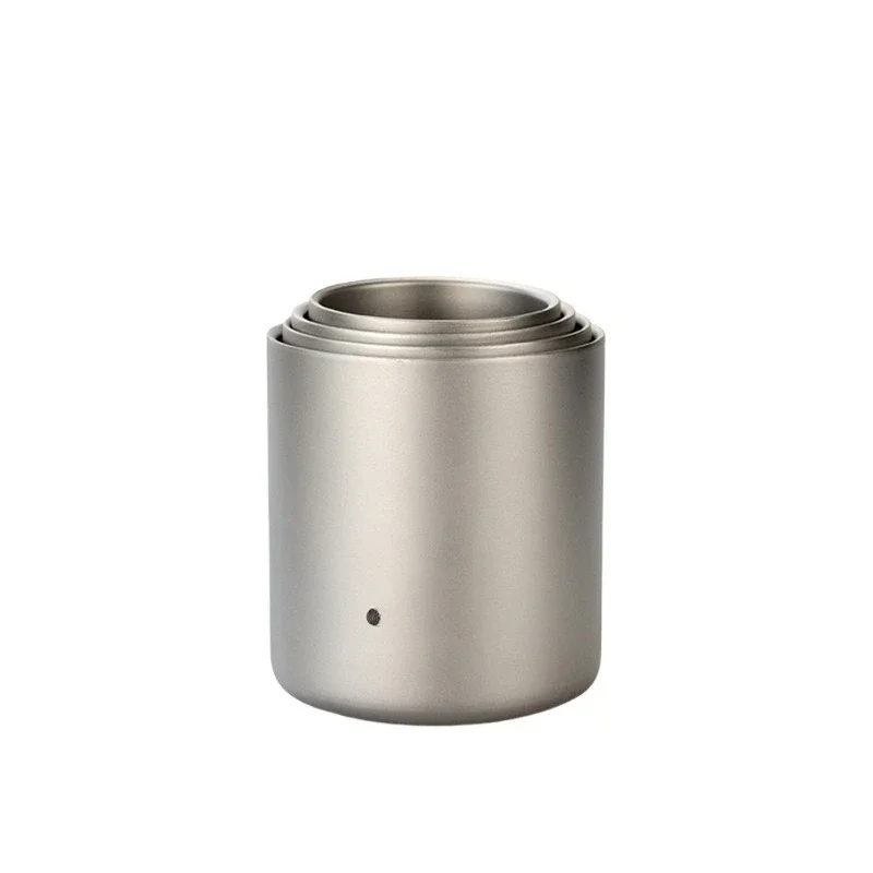 

Titanium Double Layer Pure Outdoor Water Cup Insulation Outdoor Home Travel Titanium Coffee Cup