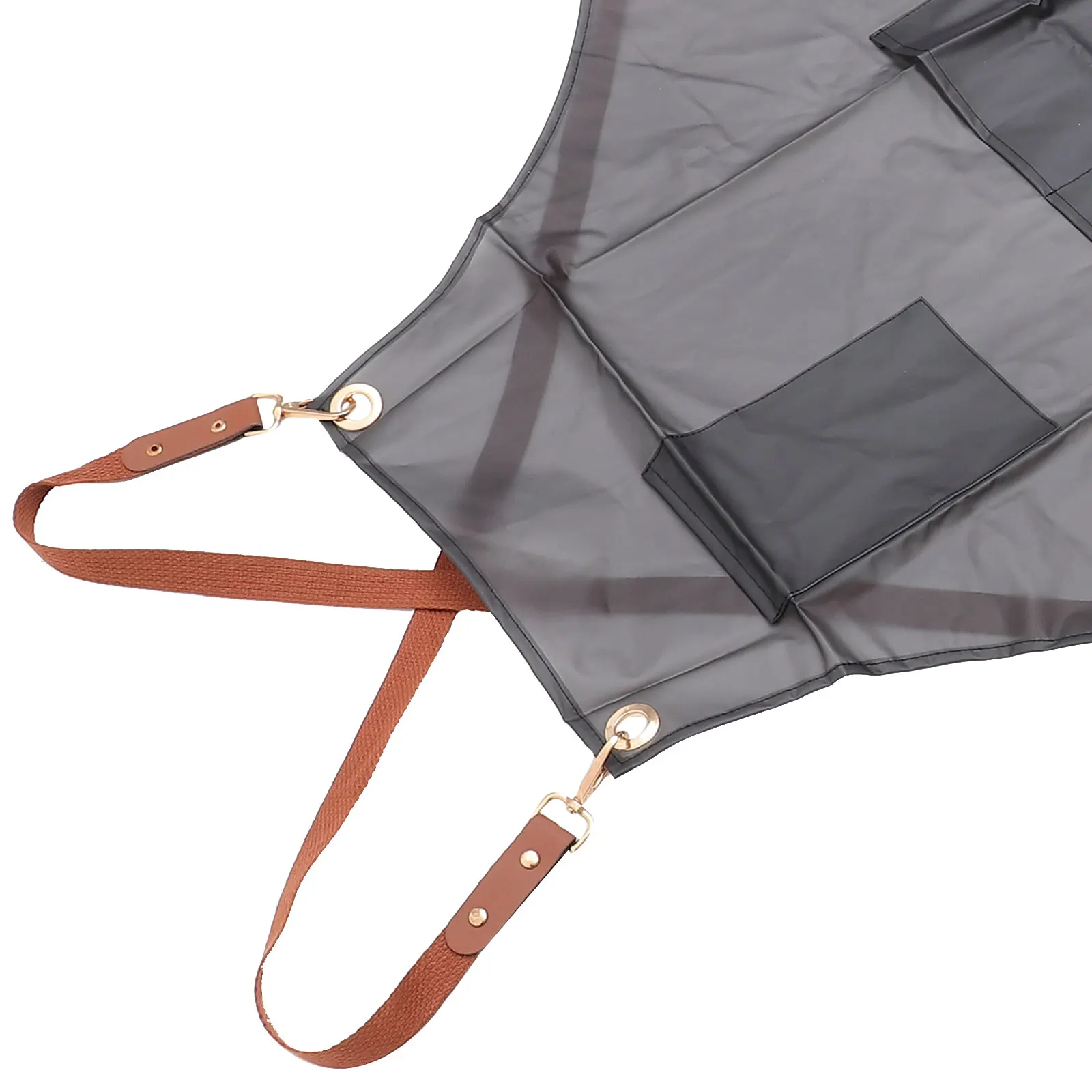 

1pc Heavy Duty Waterproof Pvc Apron Oil Stain Resistant Clear Apron No Sewing Seam For Dishwashing Cleaning Lab Pet Grooming