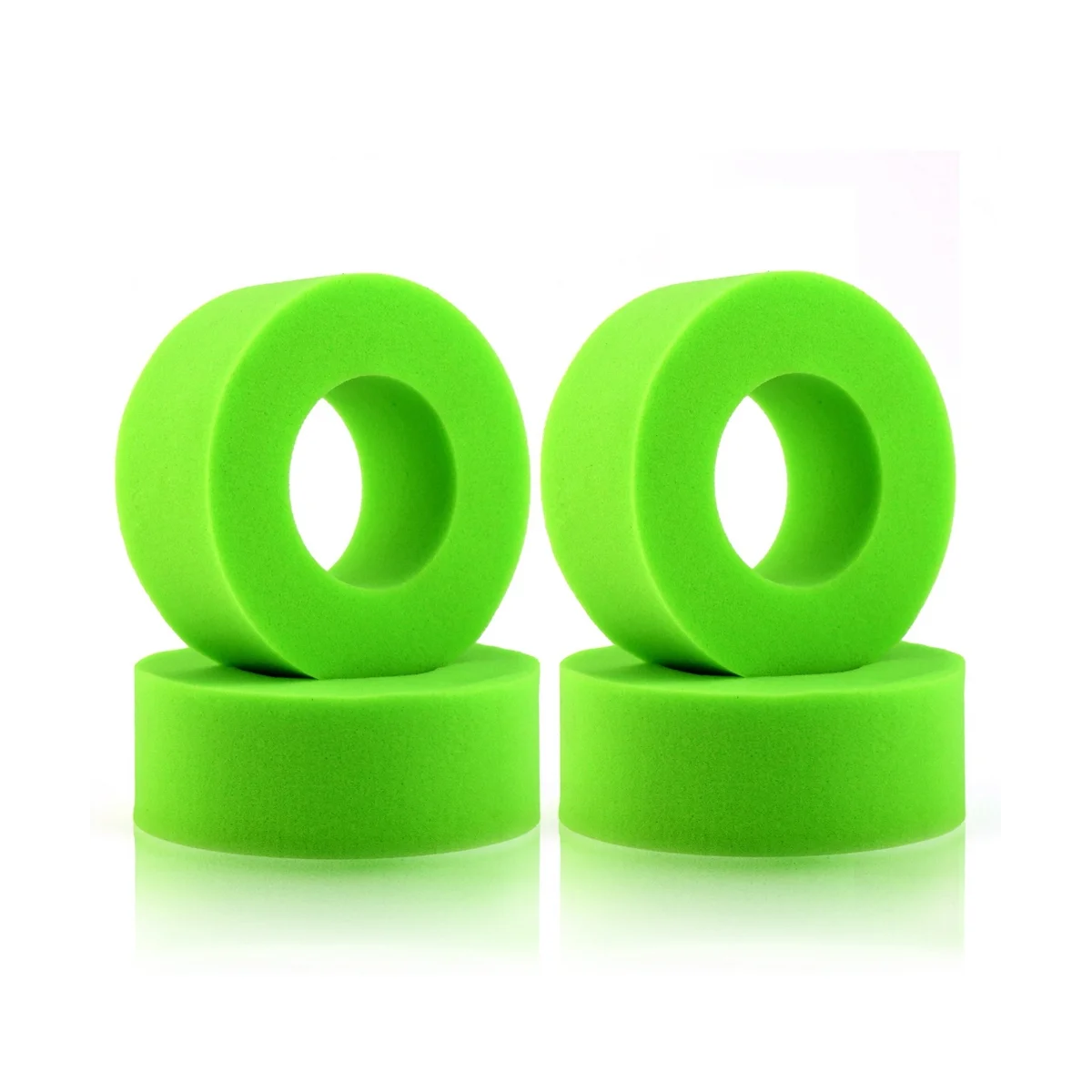 4Pcs 1.9 Wheel Tire Insert Foam Sponge for Axial SCX10 90046 TRX4 D90 1/10 RC Crawler Car Accessories, Green