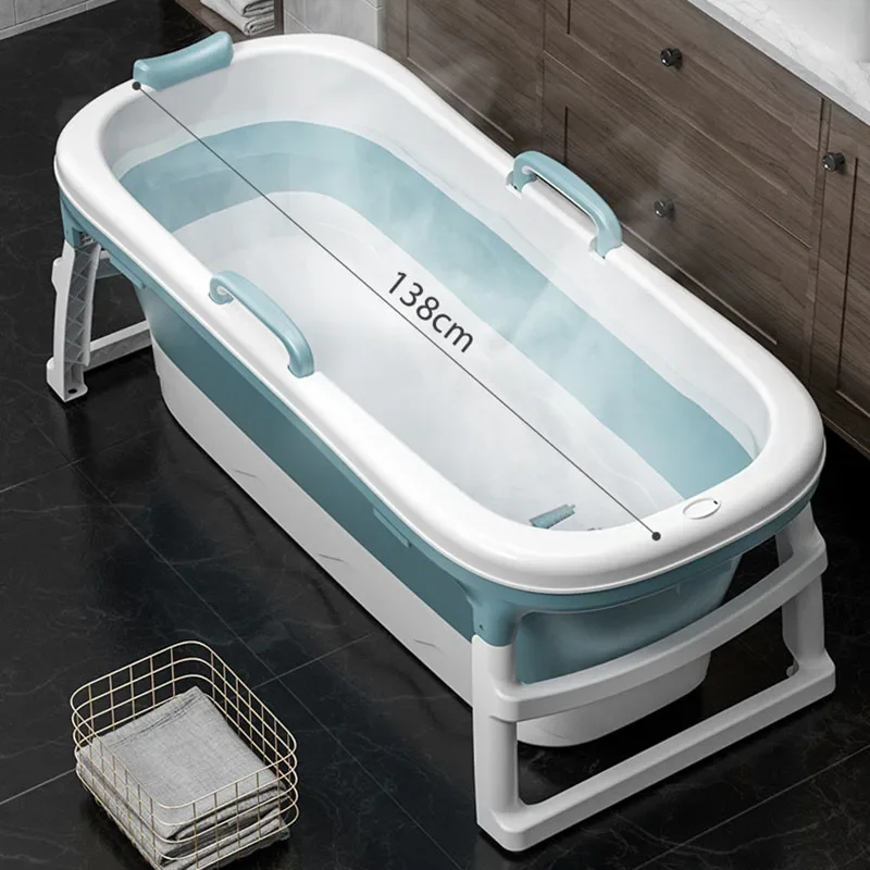 Bath Bucket Adult Foldable Bathtub Adult Plastic Bath Barrel Sweat Thickened Large Sitting household Sauna Massage Bath Barrel