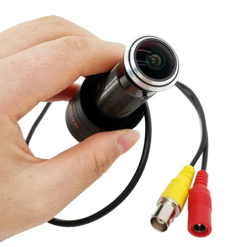 1.7 مللي متر بانوراما عين السمكة 1080P زاوية واسعة كاميرا AHD PAL 2MP CCTV عارض الباب قابل للتعديل لأمن المنزل