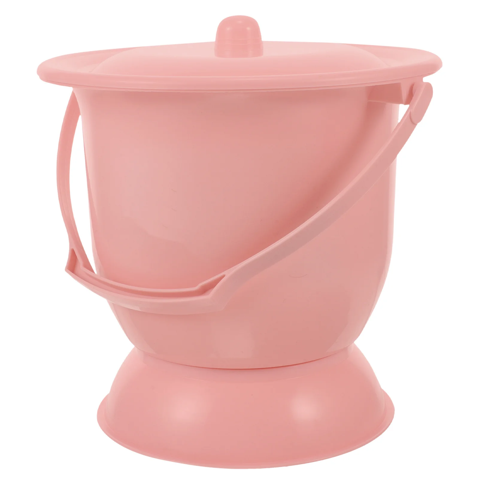 وعاء الغرفة، وعاء البول البلاستيكي المحمول لكبار السن والنساء الحوامل بجانب السرير، دلو البول الليلي مع غطاء متين وخفيف الوزن #6