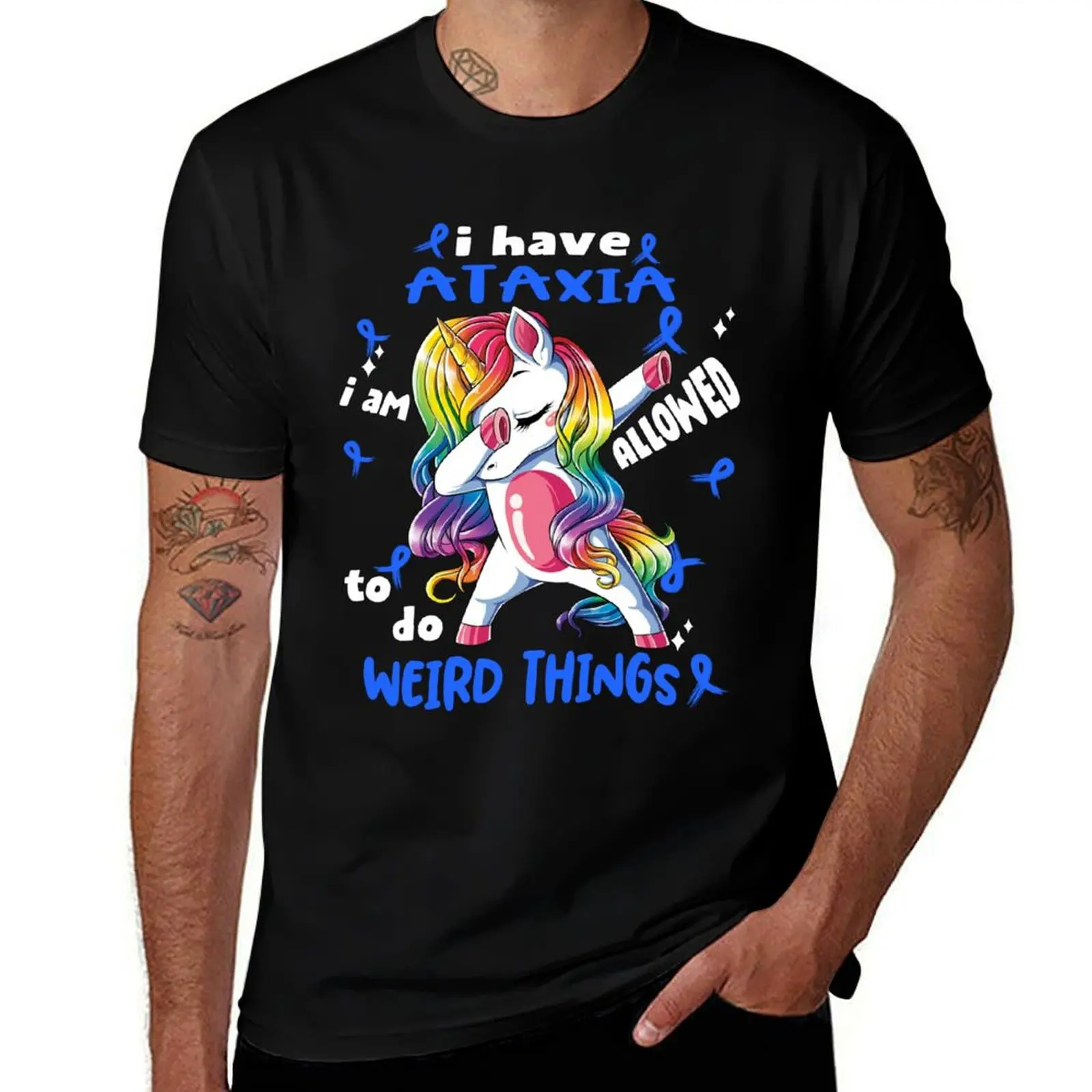 Ataxia Awareness Funny I have Ataxia i'm allowed to do Weird Things! T-Shirt Quick Dry Fishing T-Shirt