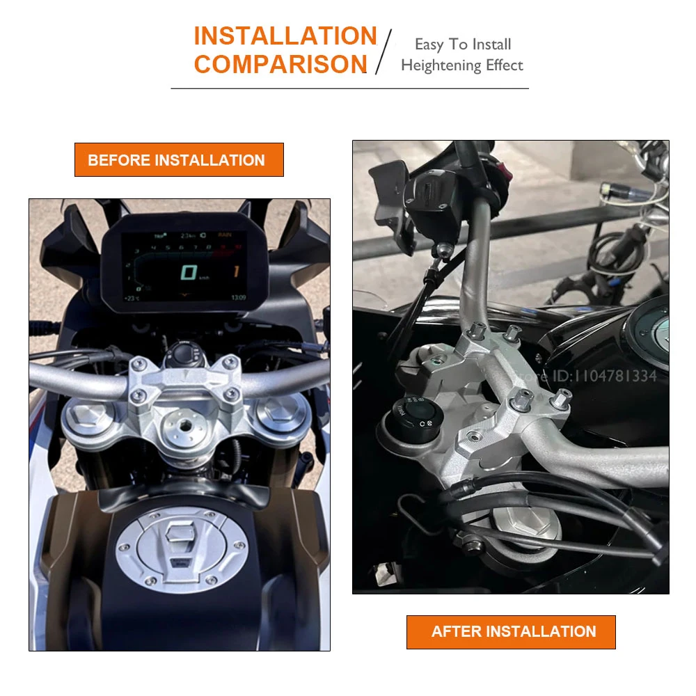 For F 850GS 2018 2019 2020-2024 Motorcycle Handlebar Riser Clamp Up Back Move Extend Adapter Mount Kit For F850GS Adventure 2021