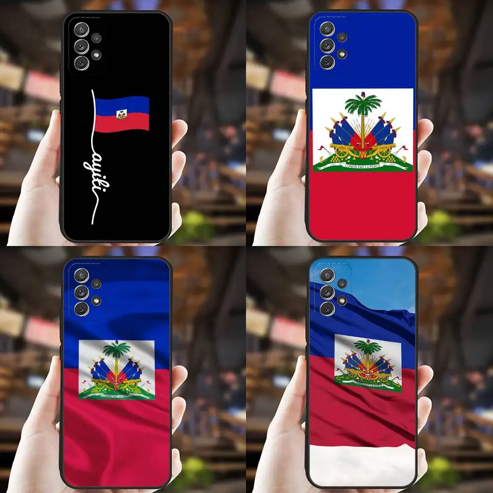 

Vintage Haiti Haitian Flag Phone Case For Samsung S25,S24,S21,S22,S23,S30,Ultra,S20,Plus,Fe,Lite,Note,10,9,5G Black Cover