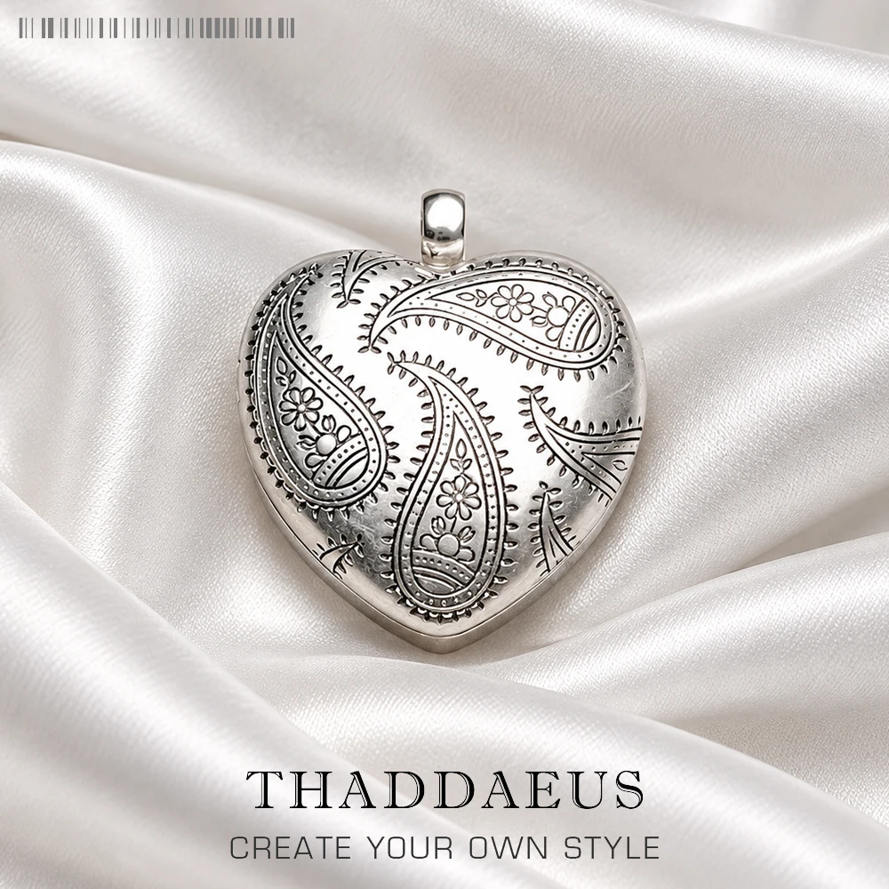 Pendant Large Heart Locket,2021 Spring Brand New Fine Jewelry Europe 925 Sterling Silver Accessories Romantic Gift For  Woman