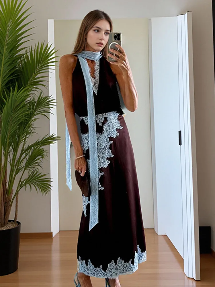 sachin and babi light blue dress Clearlove Maxi Skirt for Women Casual High Waist Ruffle Flowy Long Skirts  Green M : Target
