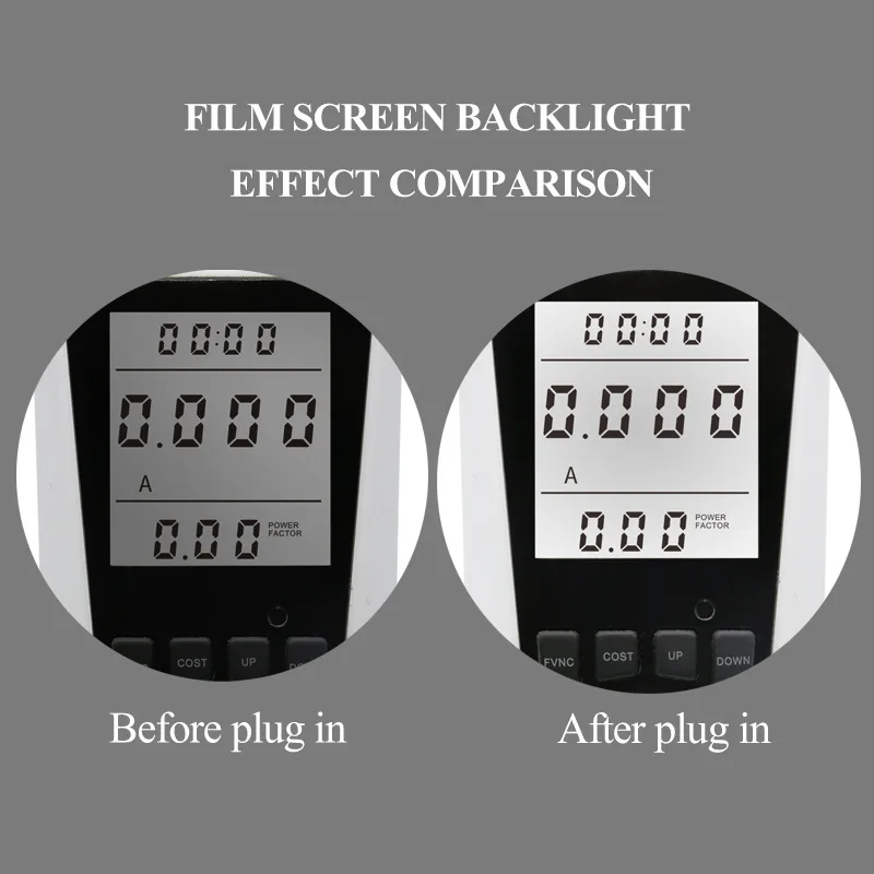 

LCD Digital Display Electrical Energy Monitor Socket Backlight Watt Meter Socket EU Plug Real-time Wattage Voltage AMP Meter
