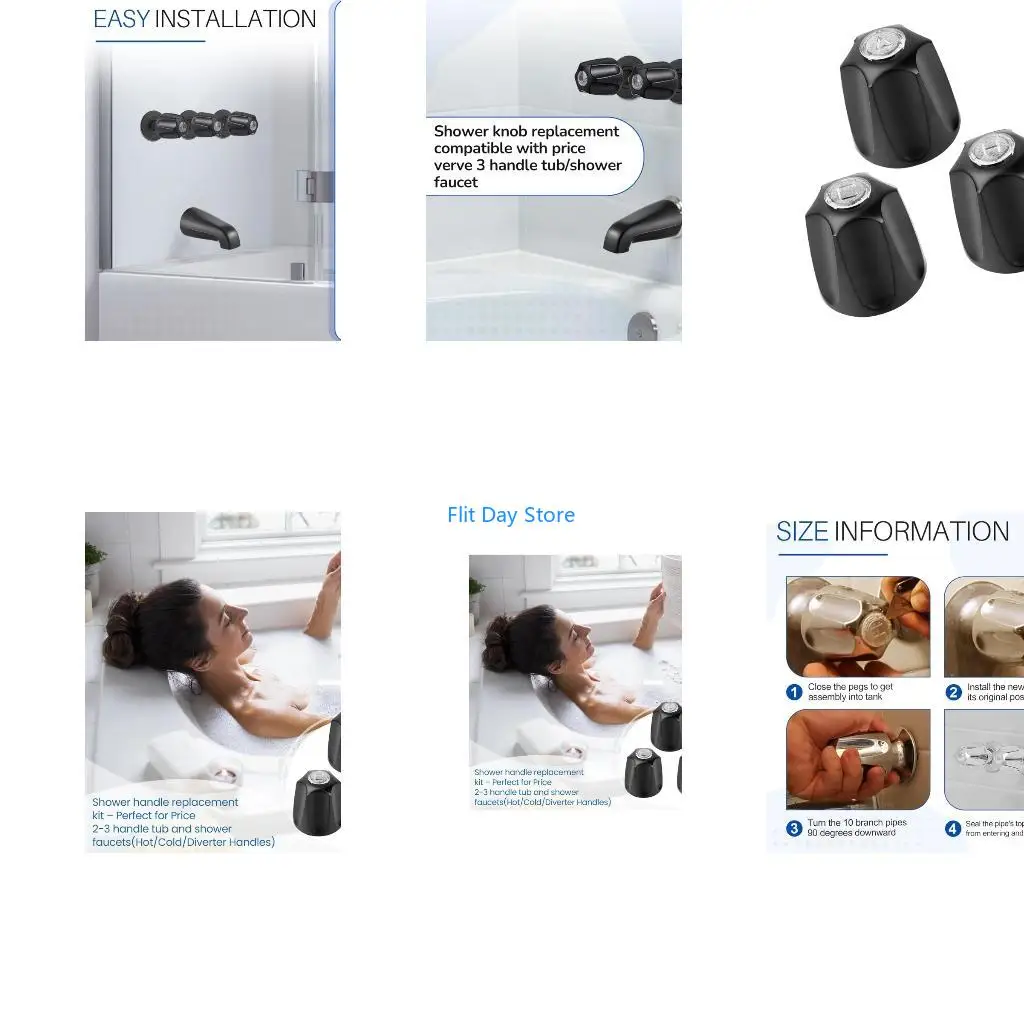 

F92C Bathroom Remodel set Shower Knobs Hot Cold Diverter Handles for Household