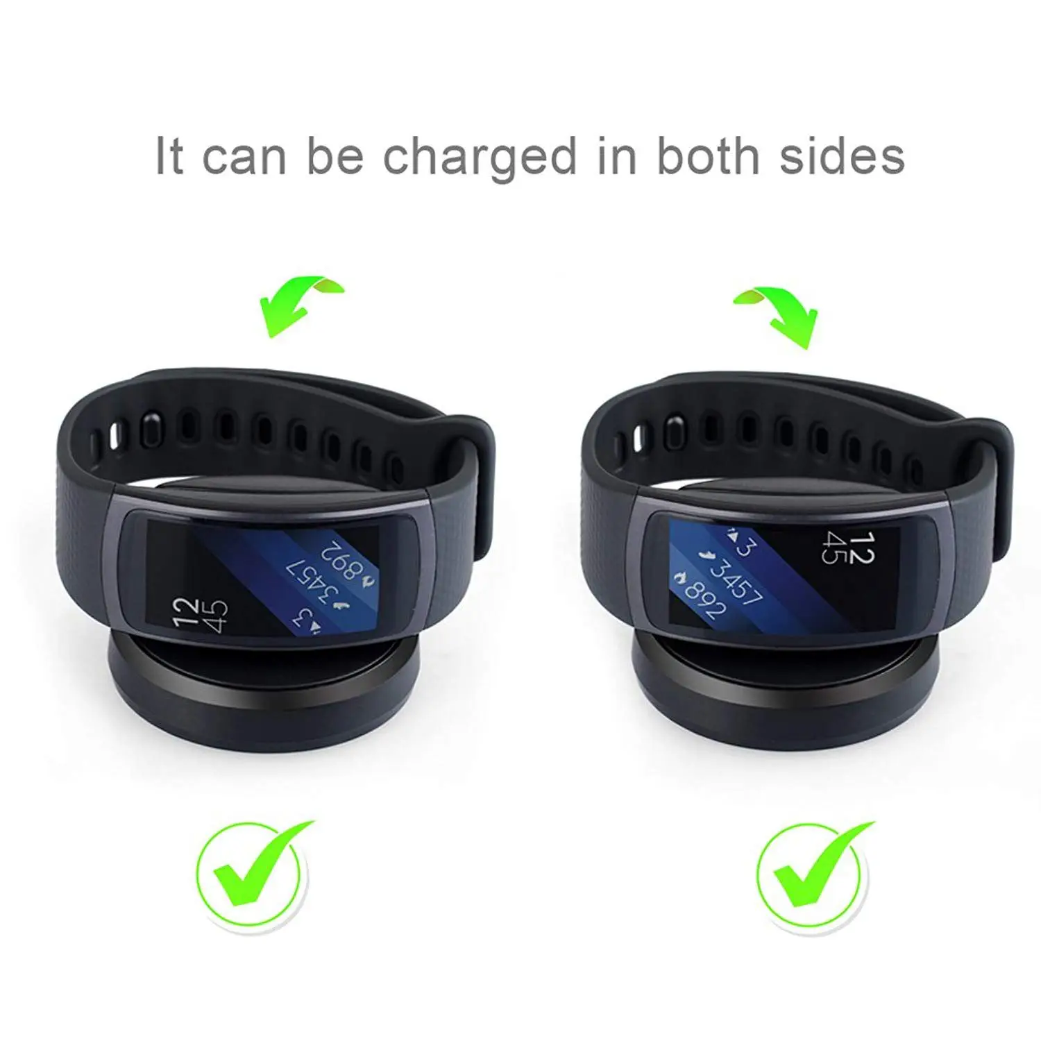 Magnetic Watch Charging Charger Base Dock For Samsung Gear Fit 2 SM-R360