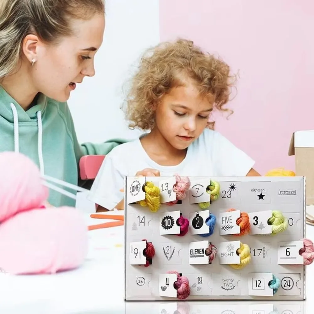 

Christmas Calendar 2024 The Yarn Advent Calendar Festival Decoration Knitter Markers 24 Days Christmas Countdown Calendar