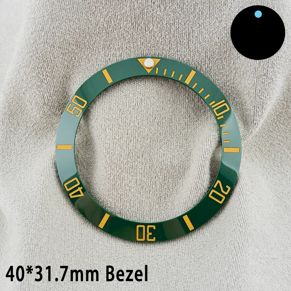 ForgeLink 40mm Lünetteneinlagen GMT Uhrenlünette 40mm * 31,7mm Keramik-Lünetteneinlage Passend für 42mm bis 44mm Taucheruhrengehäuse Uhrenring – Detail 4