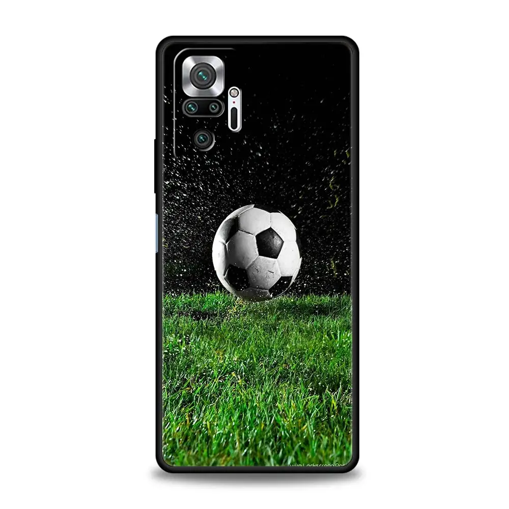 Phone Case For Xiaomi Redmi Note 14 13 12 5G 9S 9 10 11 Pro Plus 4G 9T 14C 13C 12C 10C 9C 9A Cover Football Passion Soccer Ball