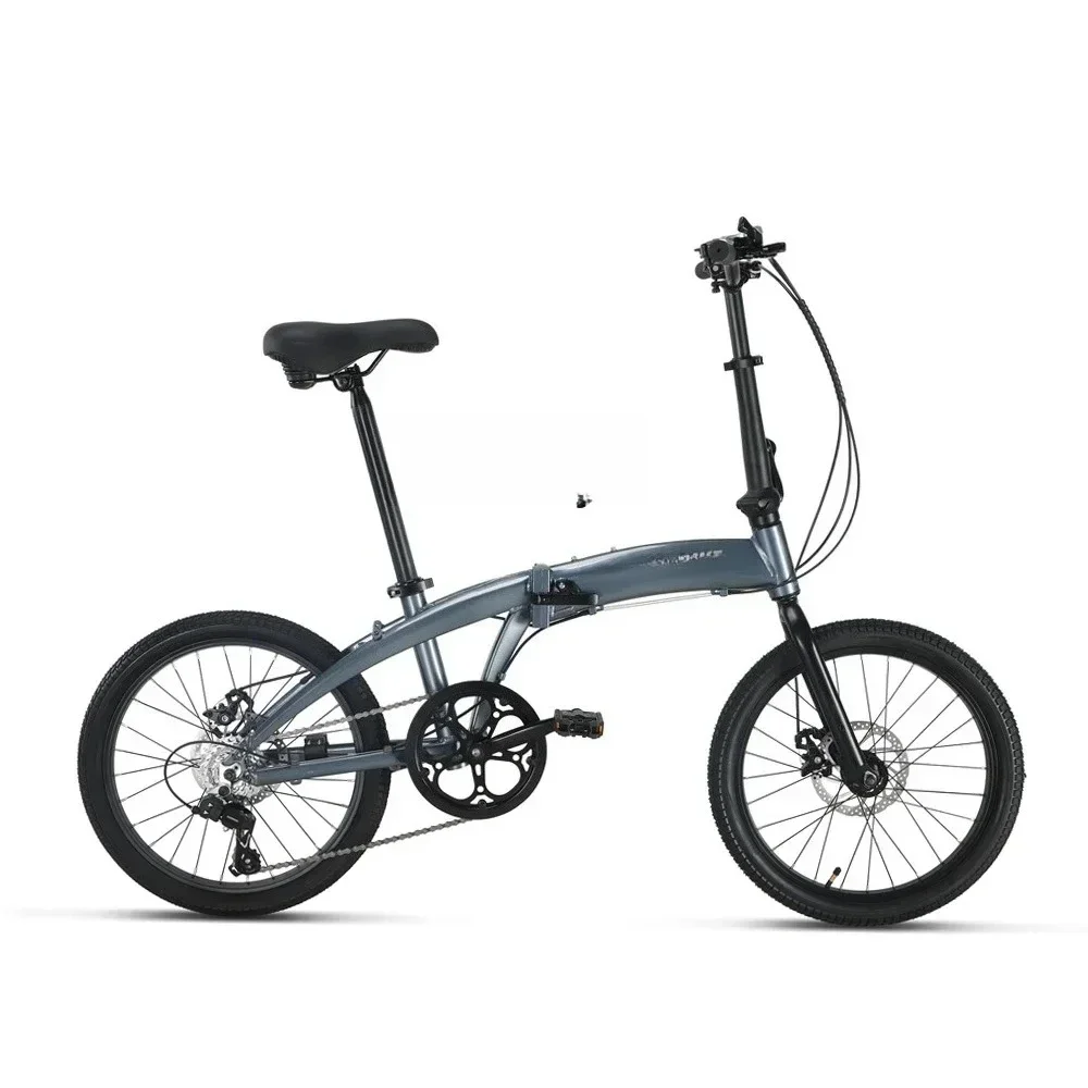 Aluminum Alloy Ultra-Light Portable Folding Bicycle 20-Inch Adult Men and Women Walking Speed Pedal Bicycle