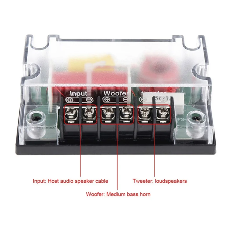Динамик ABNR 200 Вт, 2-полосный аудиоразделитель частоты, кроссоверные фильтры для громкоговорителей, кроссоверный фильтр 200 Вт