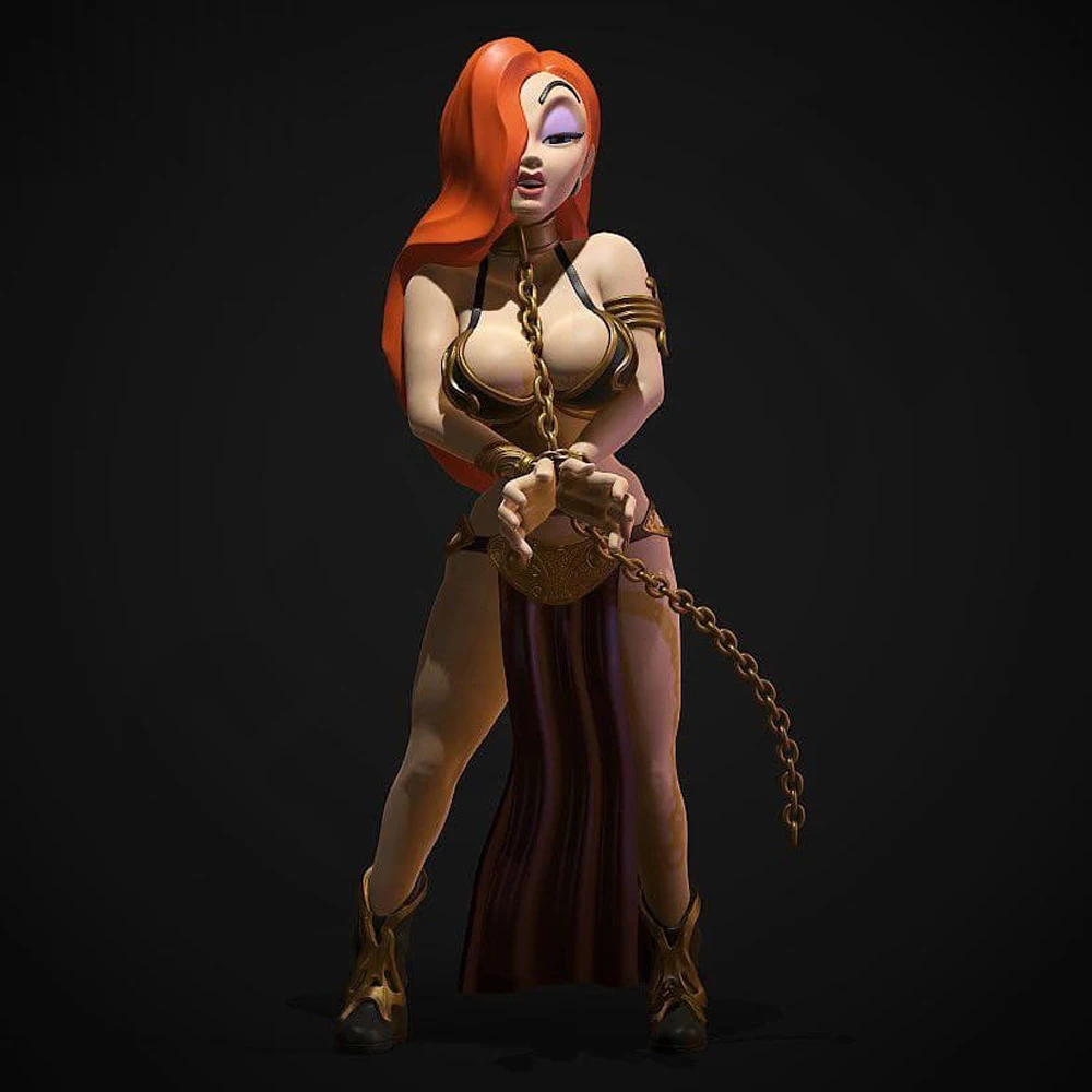 1/24 スケールベル美しいセクシーなスレーブジェシカ樹脂フィギュアモデルキット未組み立て未塗装 DIY グッズミニチュア趣味のおもちゃ