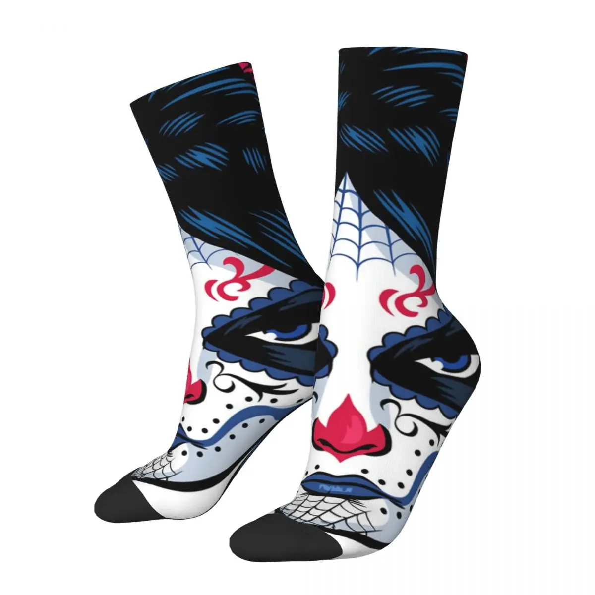 Funny Crazy Compression Sock for Men Girl Hip Hop Harajuku Tatto Happy Quality Pattern Printed Boys Crew Sock Casual Gift