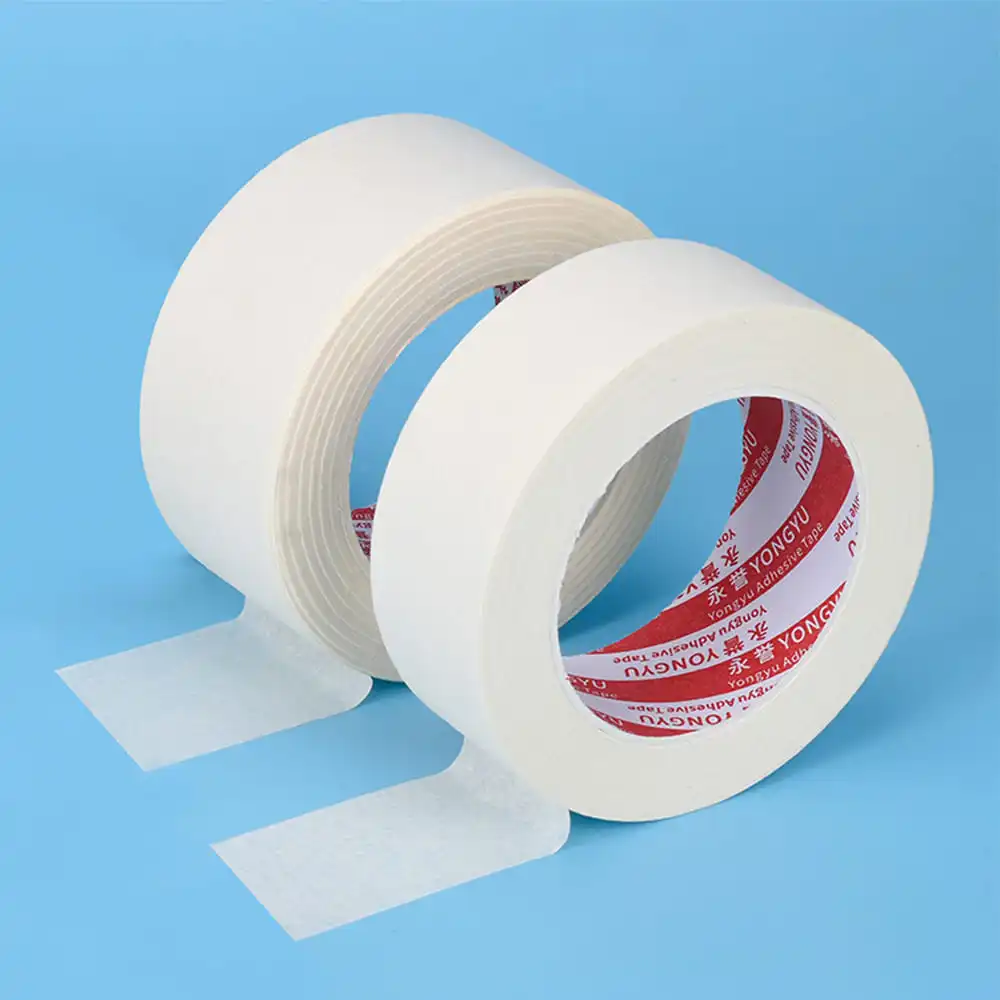 10/15/20/25/30/35/40/50mm Masking Tape White Color Sealing Self Adhesive Tape Car Painting Shelter Decoration Paper Tape