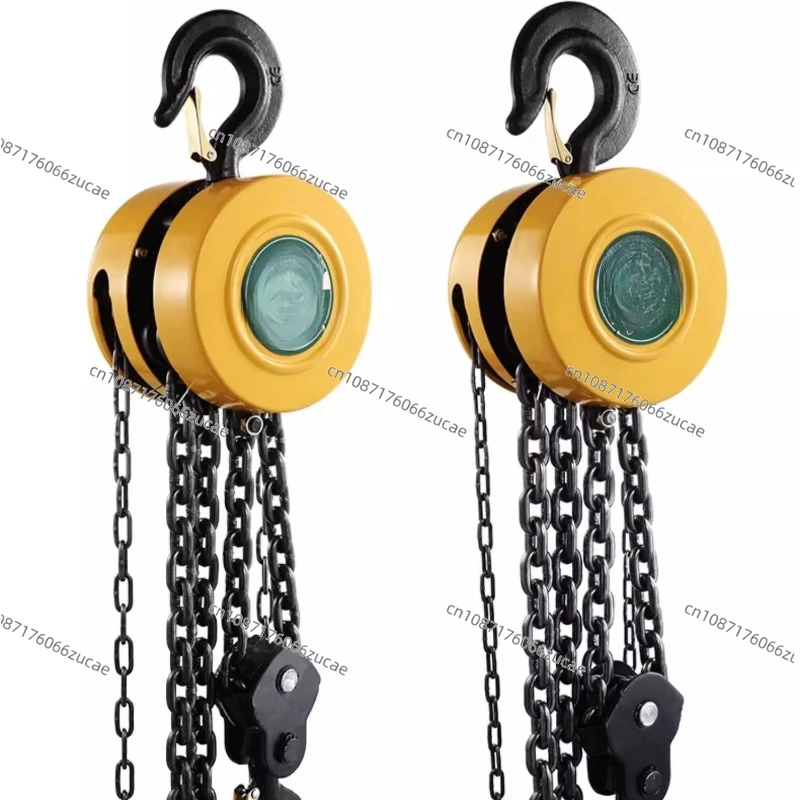 

Hand Hoist 2/1/3 Tons 5t Manual Chain Crane Upside Down Lifting Small Hoist Hook