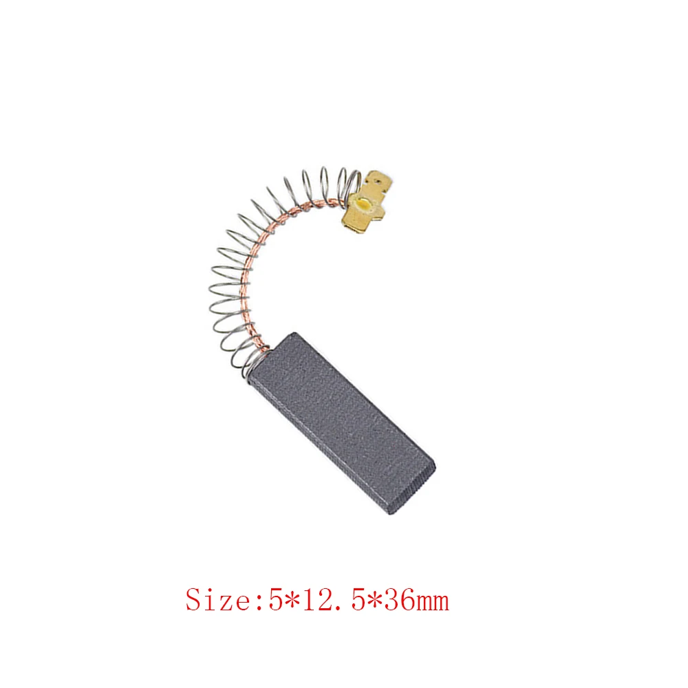 

2PCS 36x12.5x5mm Washing Machine Motor Carbon Inserts Brushes Drum Washing Machine Carbon Brushes