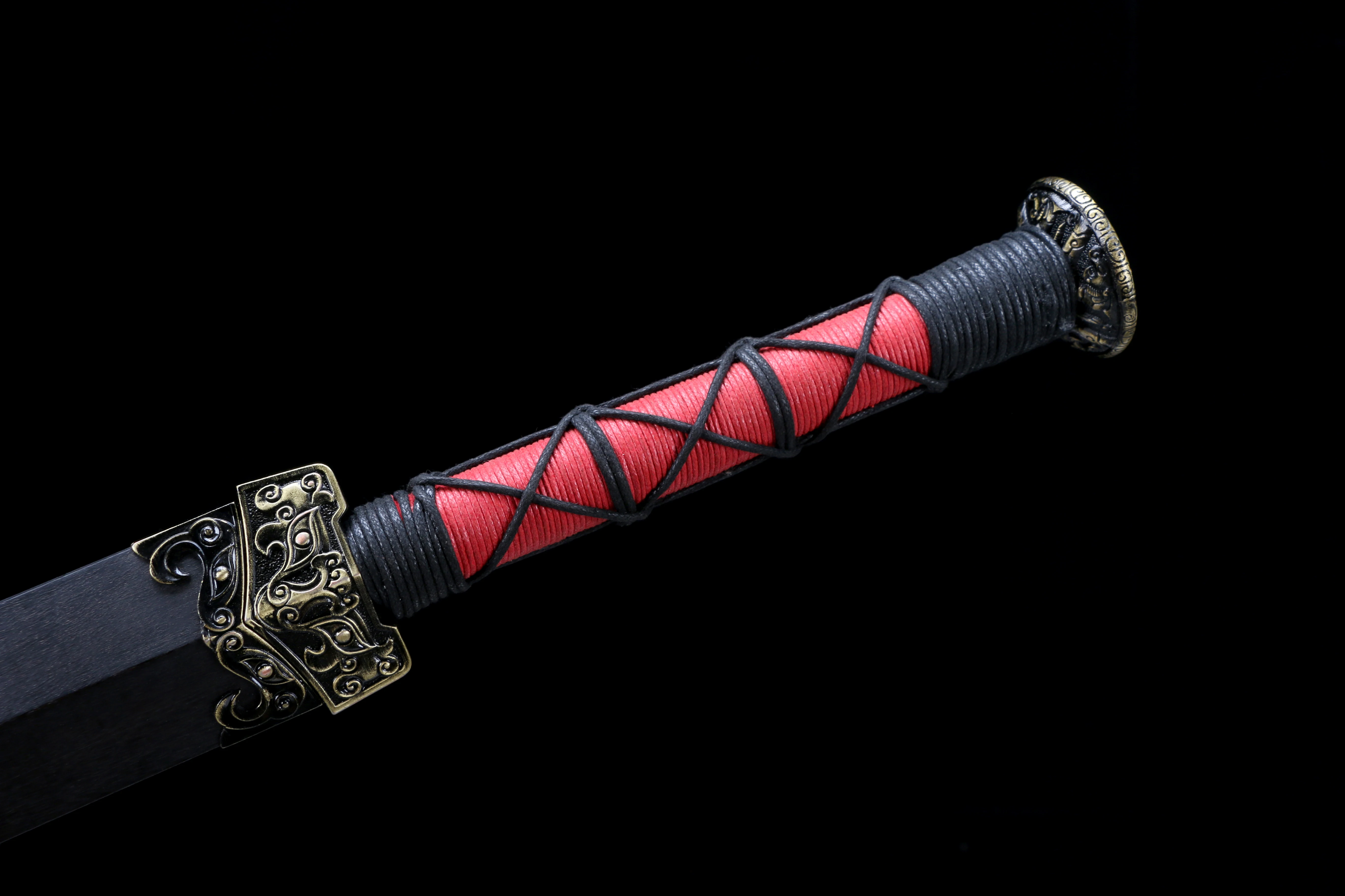 

81cm Medieval Roman soldier's short sword katana, ebony 1060 carbon steel, combat preparation sharp weapon, ninja combat samurai