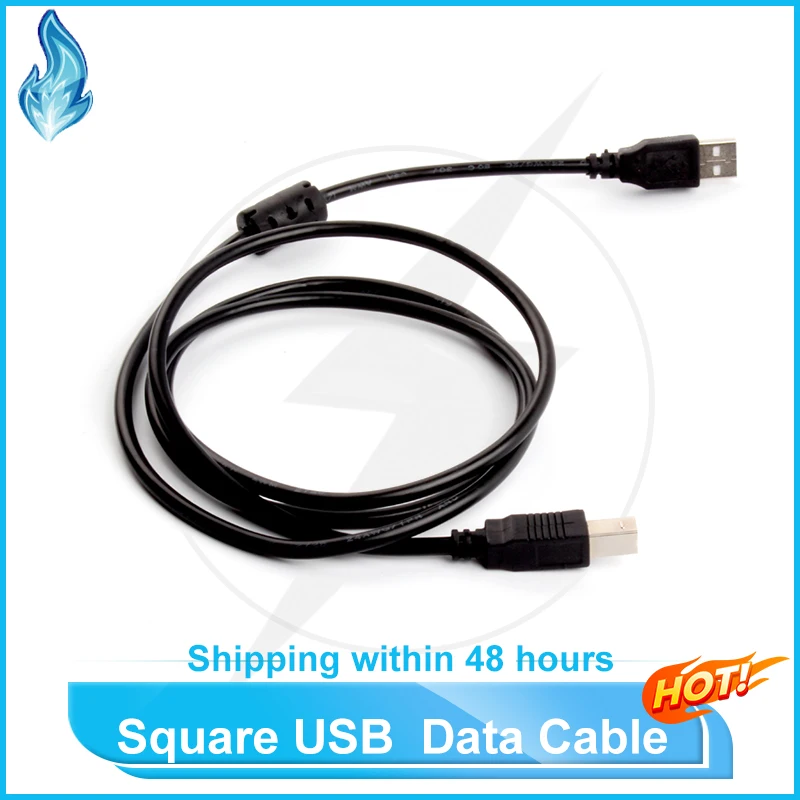 Square USB Square Port Interface Data Cable for Printers, All-in-one Machines Scanners Etc Can Be Connected to A Computer Squar