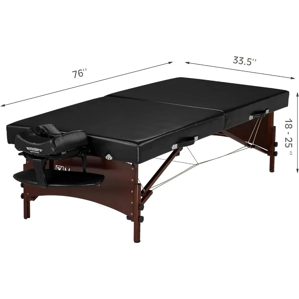 Massage bed. Wider Massage Table Portable Physical Therapy -Stretching Treatment,Easy to Assemble,Sturdy,Height Adjustable,