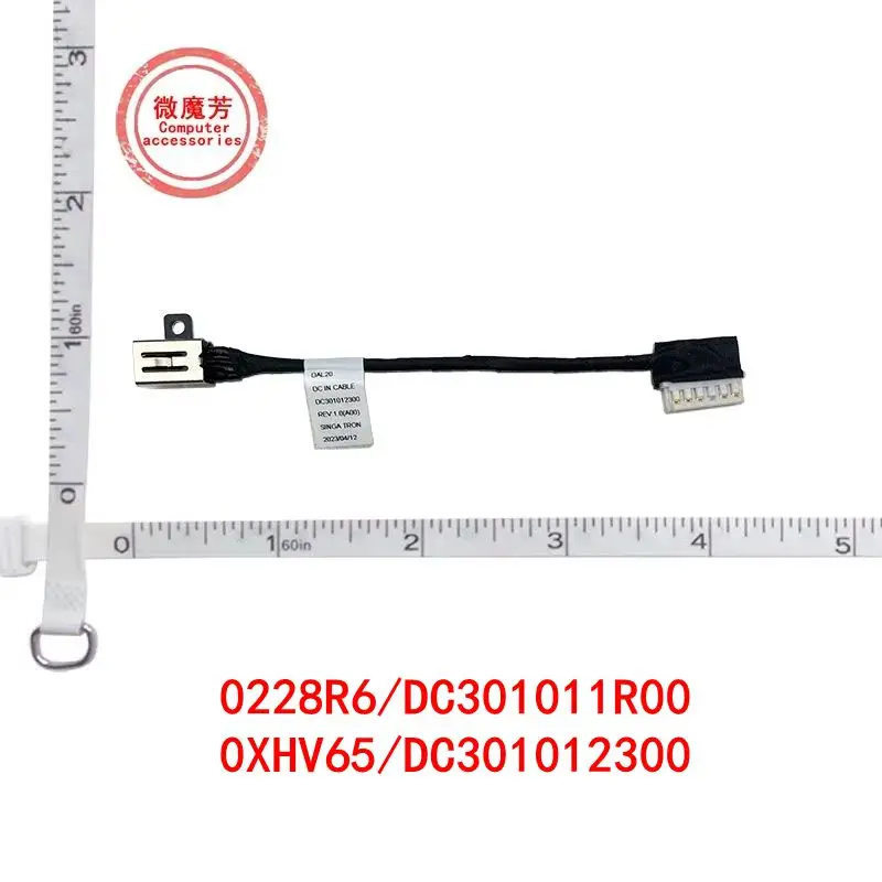

AC DC POWER JACK Cable para for Dell Latitude 3480 3482 3580 3583 3584 V3490 3490 3590 E3490 E3590 V3590 Inspiron 3493 3593 3595