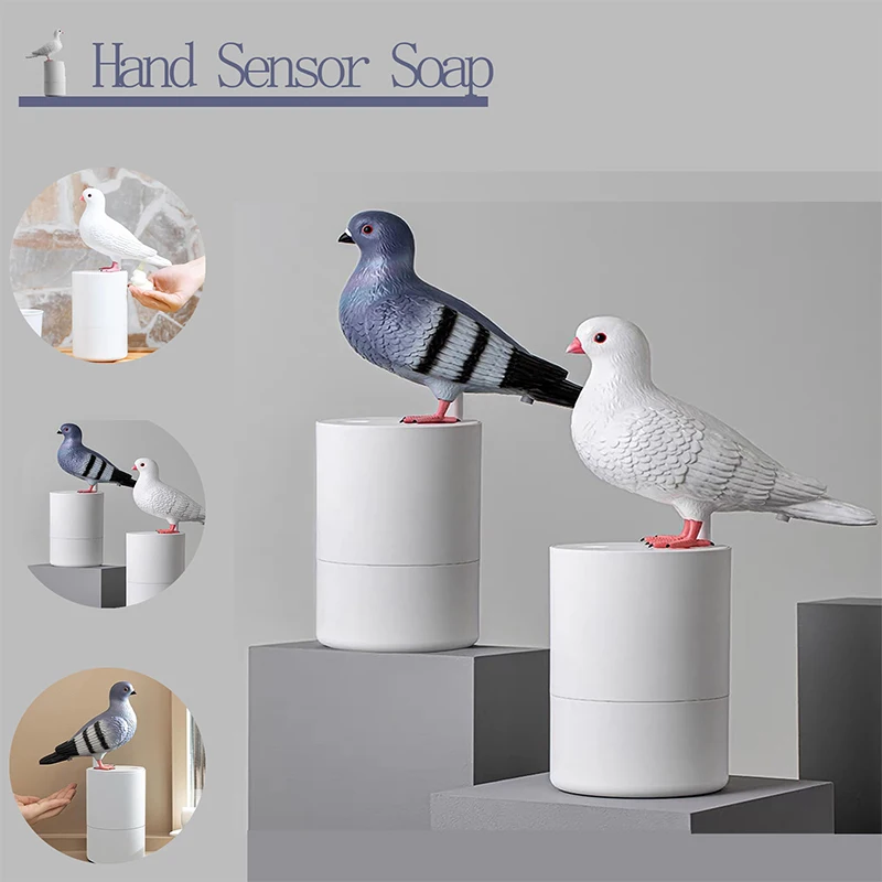 Cute Pigeon Foam Soap Dispenser Automatic Foaming Soap Dispenser Touchless For Restaurant Bathroom Home Household Use Kitchen